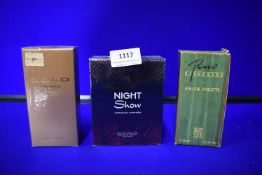 Three Bottles of Men's Fragrances