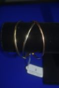 9ct Gold Three Coloured Russian Bangle 24.9g