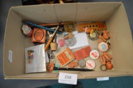 Vintage Collectibles Including Badges etc.