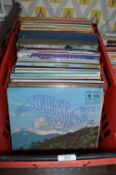 Crate of 12” LP Records Including Classical, and Boxsets