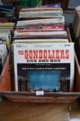 Crate of 12” LP Records Including Classical, Country, etc.