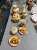 Aynsley Orchard Gold Jugs and Vases, etc.