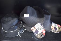 Quantity of Gangster Trilby Hats