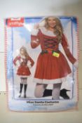 Smiffys Miss Santa Costume Size: 12-14 RRP: £40