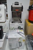 Liveo Espresso Coffee Maker, and an Ambiano Electric Kettle