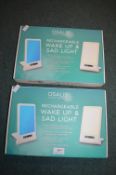 2x Osalis Rechargeable Wake-Up SAD Lights