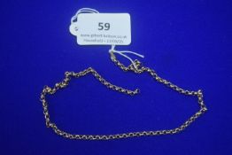 9ct Gold Neck Chain - Sold as Scrap Requires New F