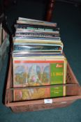 Crate of 12” LP Records Including Mixed Oldies, etc.