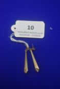 Pair of 9ct Gold Drop Earrings 1.2g