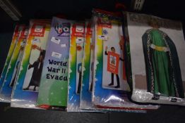 9x Assorted Kid’s Fancy Dress Costumes Sizes: 9-12 years