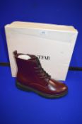Just Fab Lady’s Oxblood Boots Size: 7 (new with packaging)