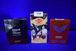 Three Bottles of Men's Fragrances