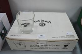 Boxset of 12 Jack Daniels Whiskey Tumblers