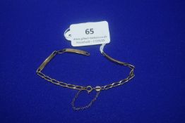 9ct Gold Chain Bracelet 8.5g - Sold as Scrap requi