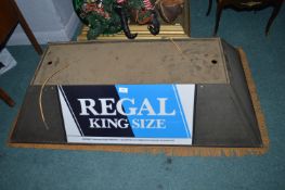 Overheads Pool Table Light Advertising Regal Cigarettes