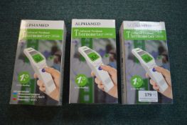 3x Alphamed Infrared Forehead Thermometers