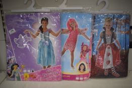 3x Assorted Girl’s Fancy Dress Costumes Size: 7-8 years