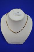9ct Gold Flat Snake Chain Necklace ~4.2g