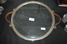 Vintage Chrome & Glass Tray