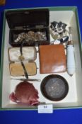 Mixed Lot of Collectibles Including Vintage Costume Jewellery, Repro Toilet Pull, etc.