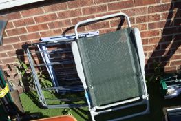 Lounge Chair and 2x Folding Clothes Airers