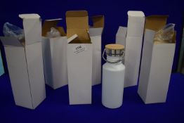 *6x White Thermos Flasks