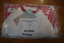6x Infant’s Red & White Christmas Pyjama Set Size: 6-12 months RRP: £37.50