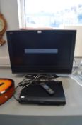 Panasonic Viera 32” TV and Panasonic DVD Player