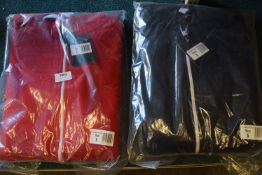 *2x Hooded Onesies Size: S (1x red, 1x navy)