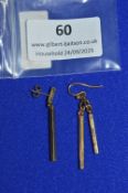 9ct Gold Single Earring and Pendant ~5g total (scrap)