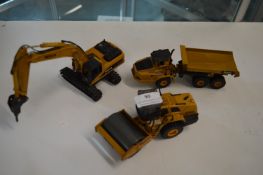3x Diecast Plant Machinery