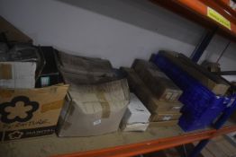 *Contents of Shelf to Include Assorted Brackets, Part Soft Close Drawer Sets, Cabinet Handles, etc.