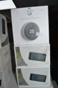 *3x Google Nest Learning Thermostats