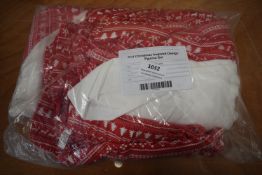 *2x Men’s and 2x Kid’s Red & White Christmas Pyjama Sets