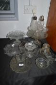 Vintage Glass Cake Stands and Dishes etc.