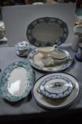 Blue & White Meat Plates and Tureens, etc.