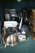 Assorted Electricals Including Toasters, Kettles, etc.