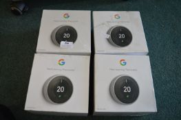 *4x Google Nest Learning Thermostats