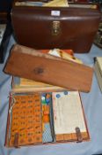 Mahjong Set, and a Briefcase Containing Maps, etc.