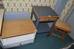 Storage Unit and 2x Occasional Tables