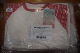 4x Kid’s Red & White Christmas Pyjama Set Size: 9-10 years