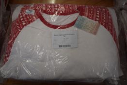 *6x Women’s Red & White Christmas Pyjama Sets Size: 12 RRP: £86.40