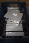 *11x Silver Oblong Containers (AF, some dints)