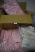 Box of Pink & White Soft Fleece Baby Shawls