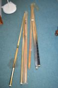 6x Pool Cues