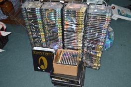 Star Trek Next Generation and Star Gate DVD Sets Including Racks and Magazines, etc.
