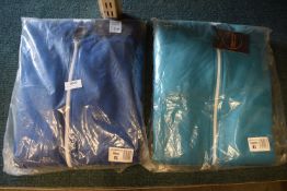 *2x Hooded Onesies Size: XS (1x royal blue, 1x turquoise)