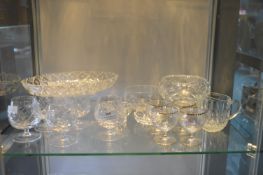 Cut Glass Lead Crystal Brandy Glasses, Dishes, etc.