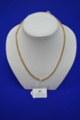 9ct Gold Twist Rope Chain Necklace ~5.7g