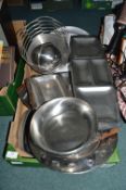 Vintage Stainless Steel Serving Dishes etc.